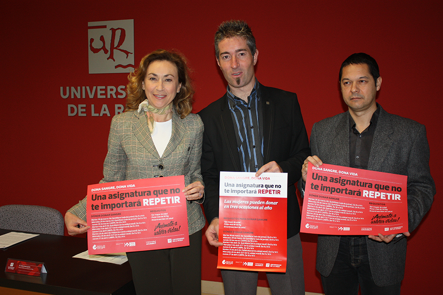 Salud y la Universidad de La Rioja promueven la fidelización de donantes de sangre entre los universitarios